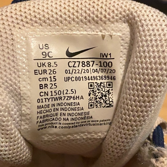 Nike Air Uptempo Red White Navy Sneakers with Bold Design - Picture 10 of 10